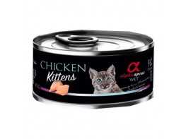 Imagen del producto Alpha Lata spirit gato kitten pollo 18x85gr