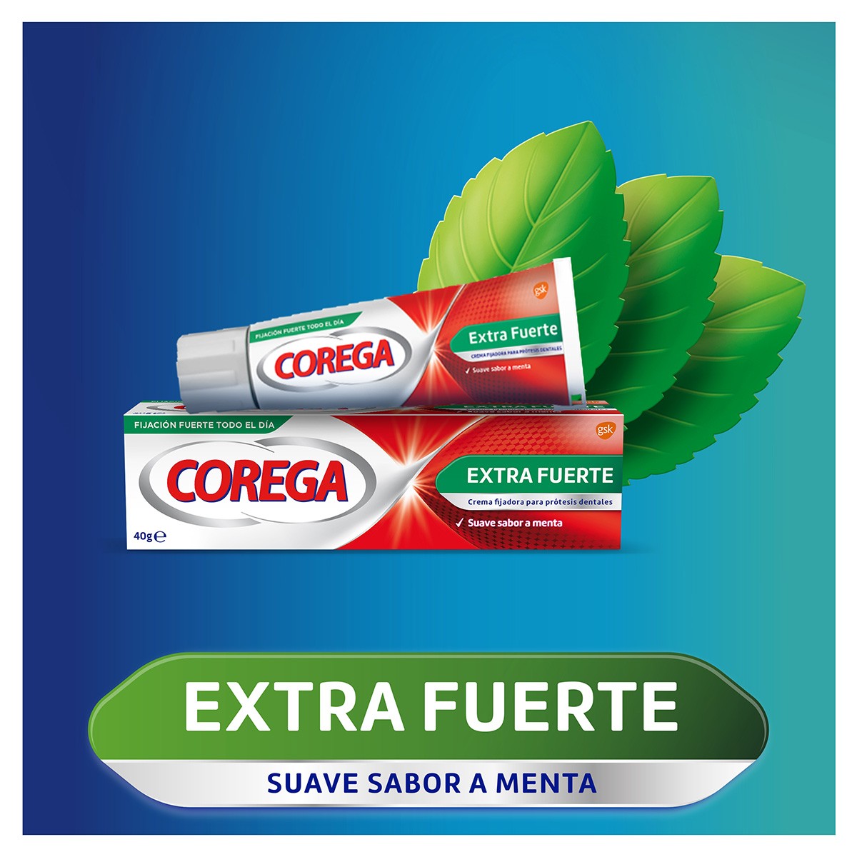 Corega Extra Fuerte crema fijadora para prótesis dentales 70g